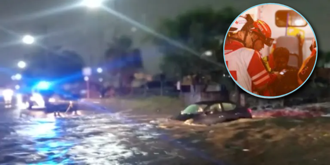 Protección Civil de Monterrey rescata a pareja que era arrastrada dentro de su automóvil por corriente de agua - VOZ Y OPINION - VOZ Y OPINION Proteccion-Civil-de-Monterrey-rescata-a-pareja-que-era-arrastrada-dentro-de-su-automovil-por-corriente-de-agua