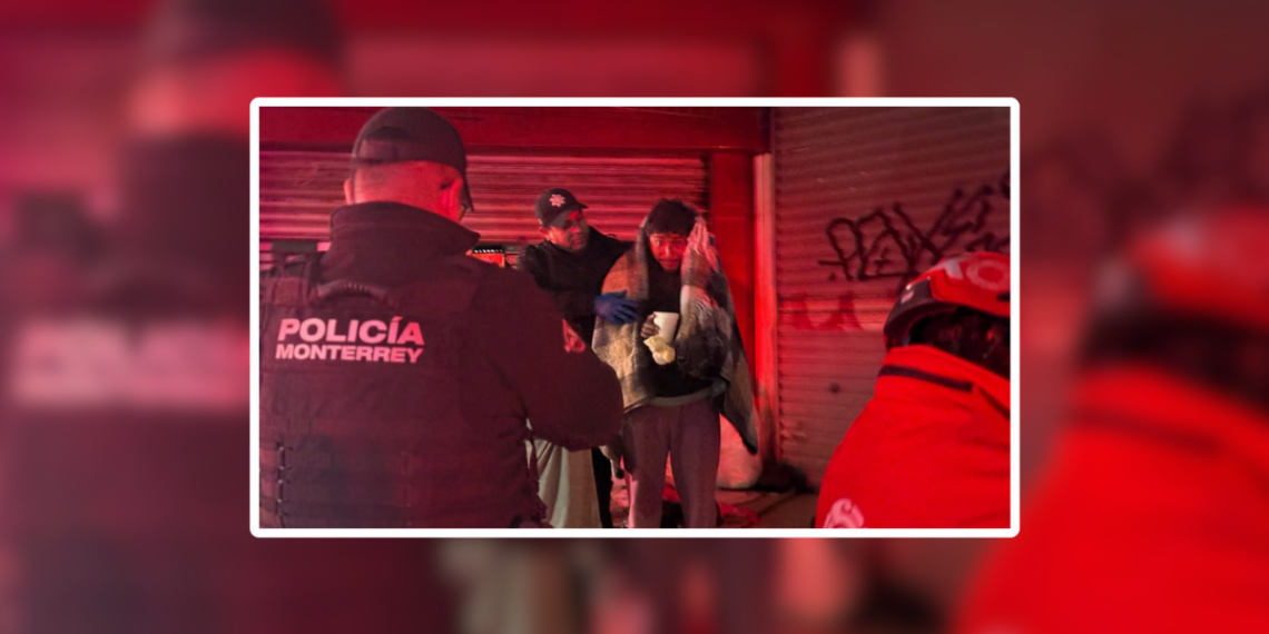 operativo-invernal-Policía-de-Monterrey-bajas-temperaturas-personas-vulnerables