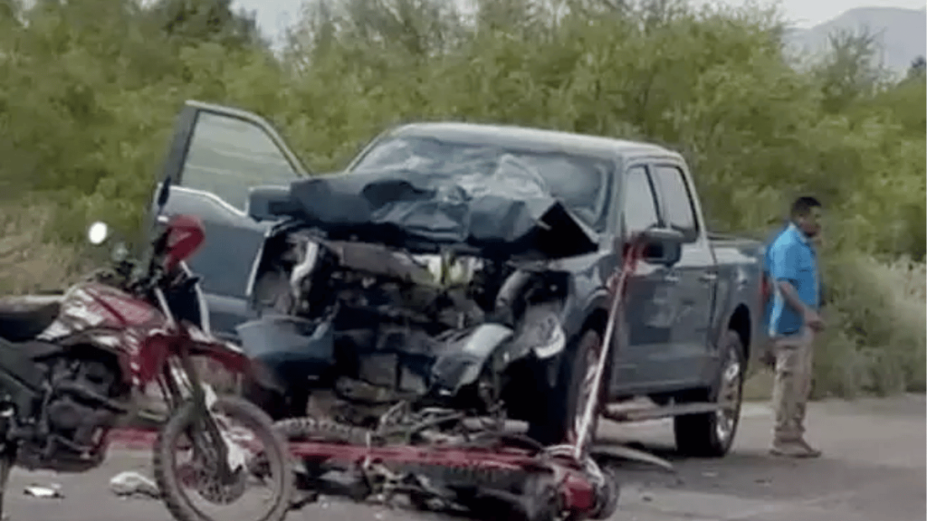 camionetas de el bronco después del impacto