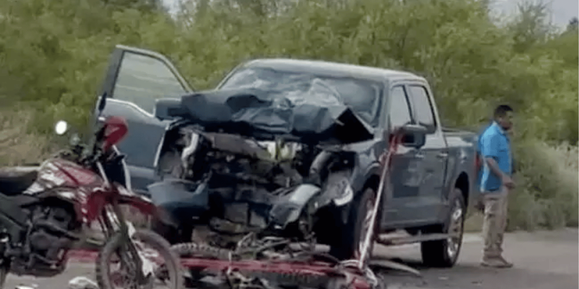 camionetas de el bronco después del impacto