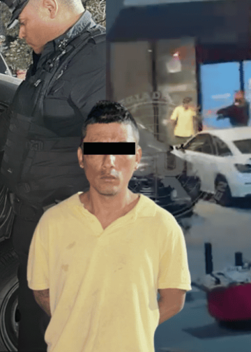 asalta OXXO en colón y es capturado inmediatamete por la policía de Monterrey