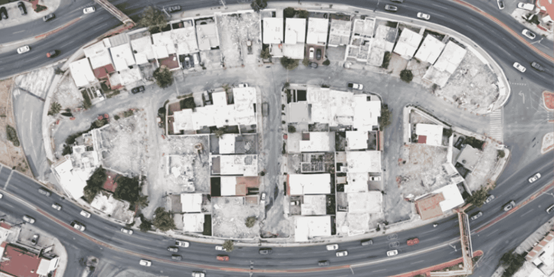 demolición en la Rotonda de las Casas