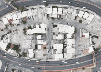 demolición en la Rotonda de las Casas